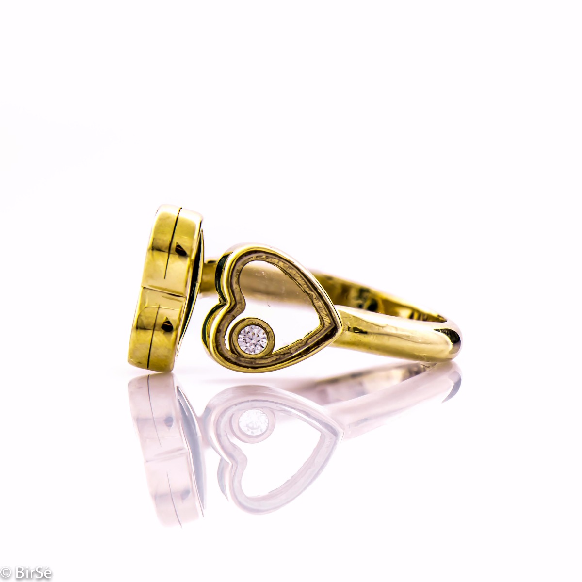 Златен пръстен - Малахит
