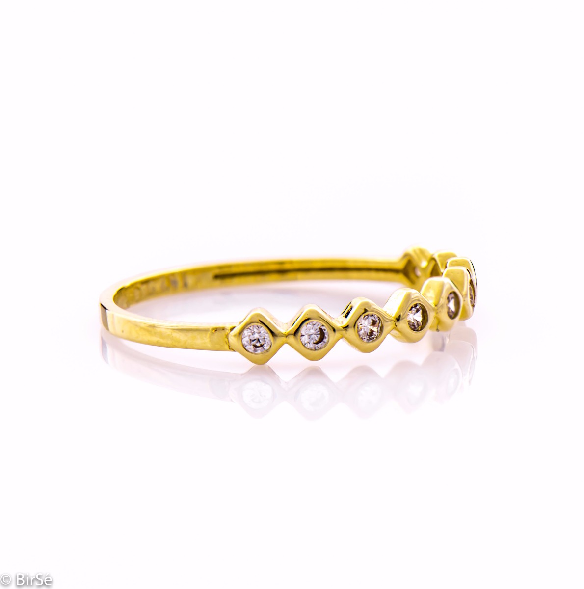 Златен пръстен - Циркони