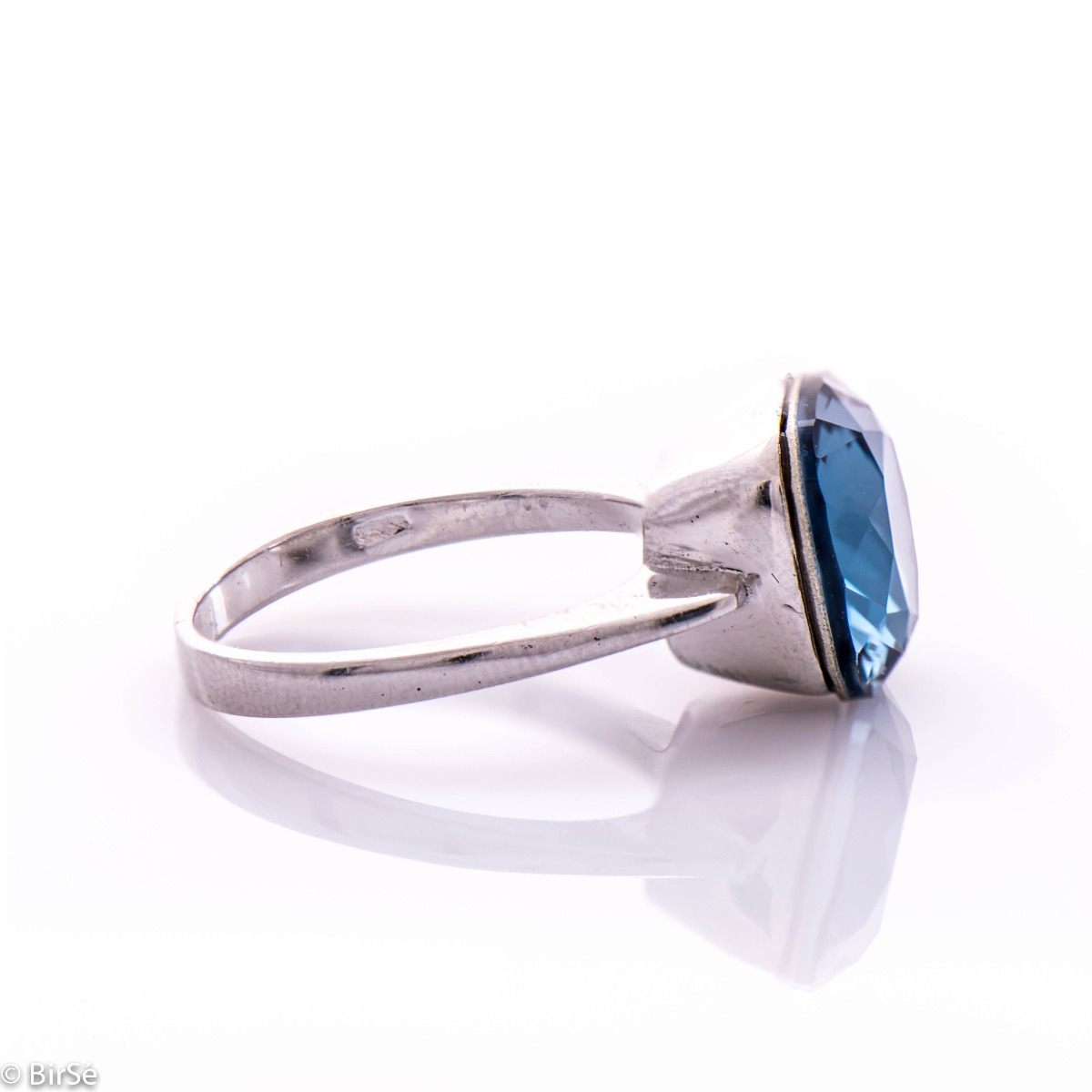 Сребърен пръстен - Кристал 