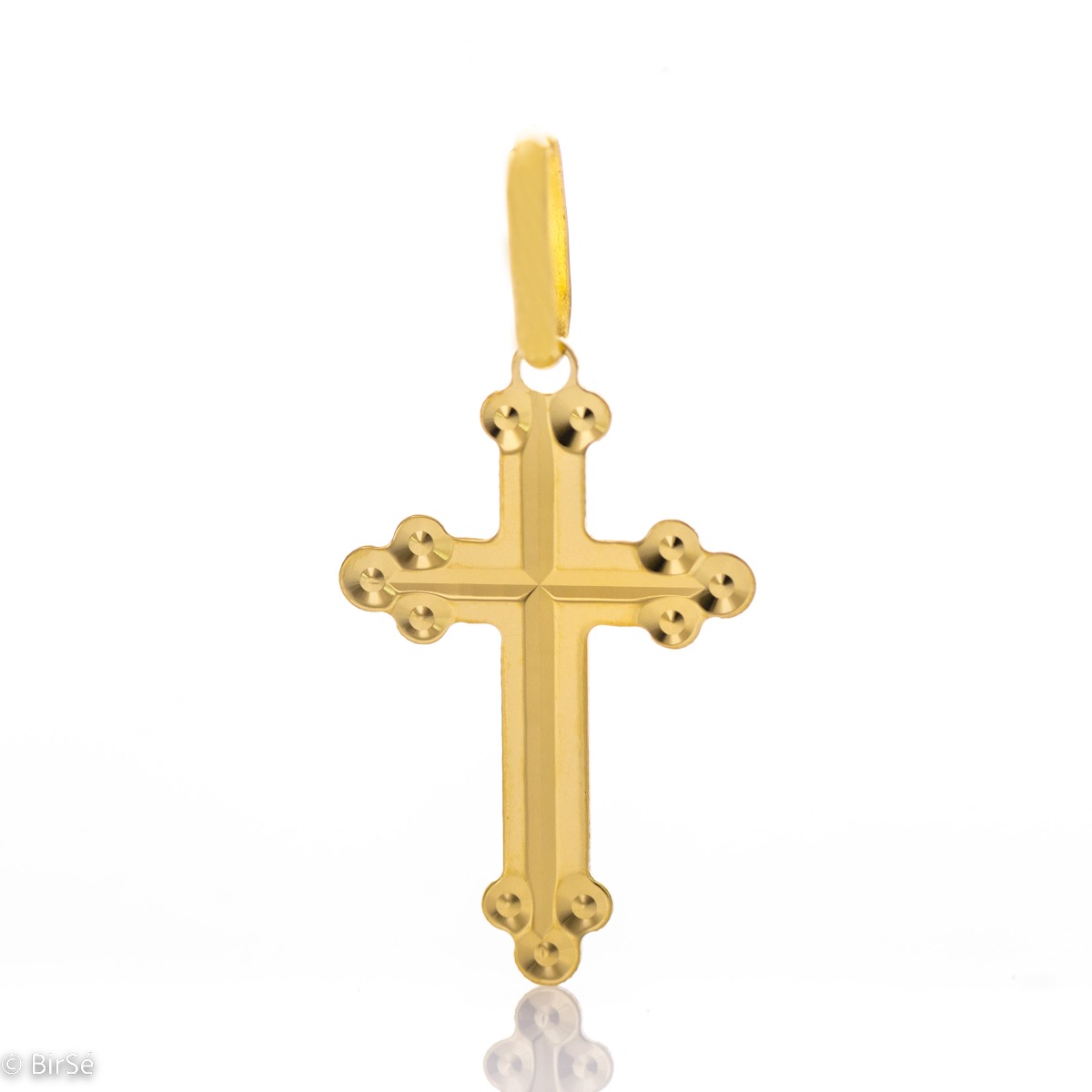 Нежен Олекотен Модел на Златен Православен Кръст