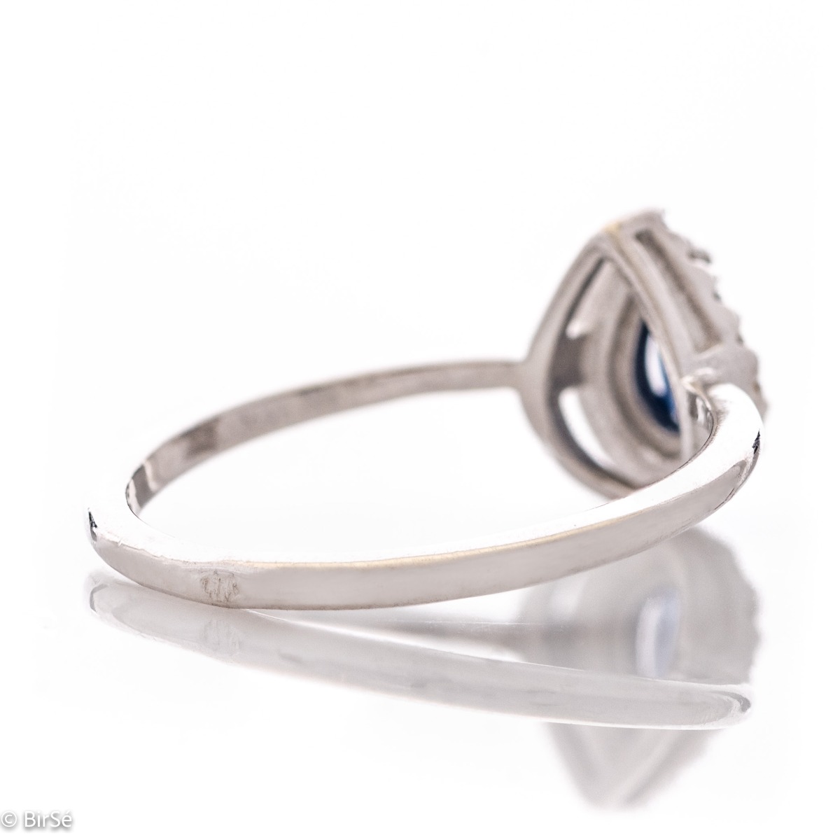 Сребърен пръстен - Естествен Сапфир 0,50 ct.