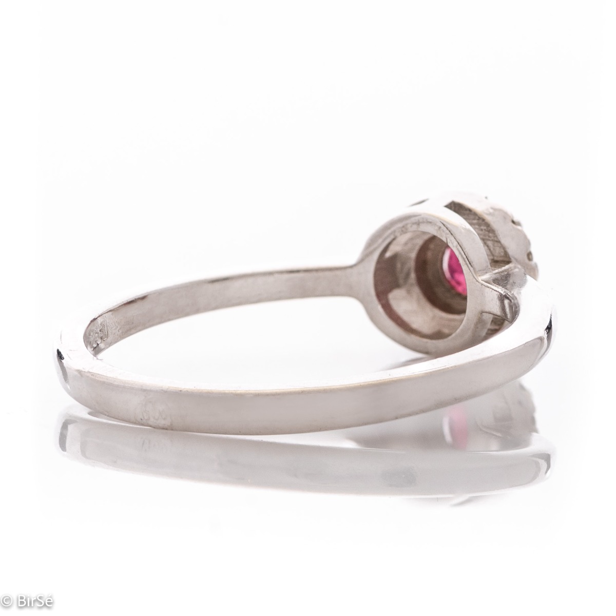 Сребърен пръстен - Естествен Рубин 0,34 ct.