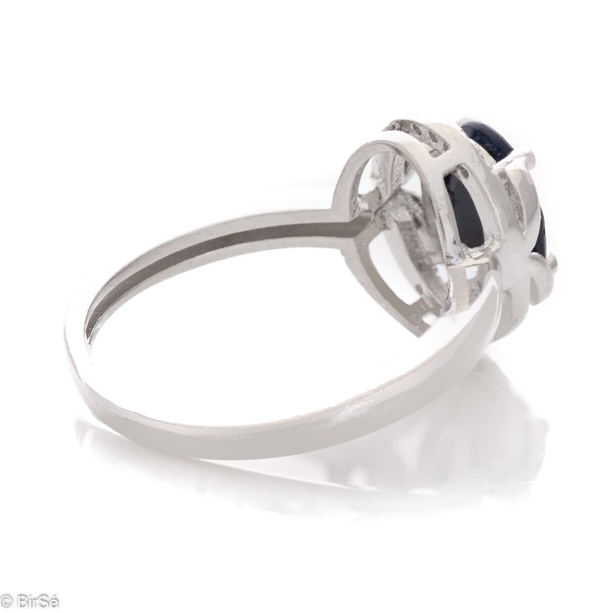 Сребърен пръстен - Естествен Сапфир 1,00 ct.