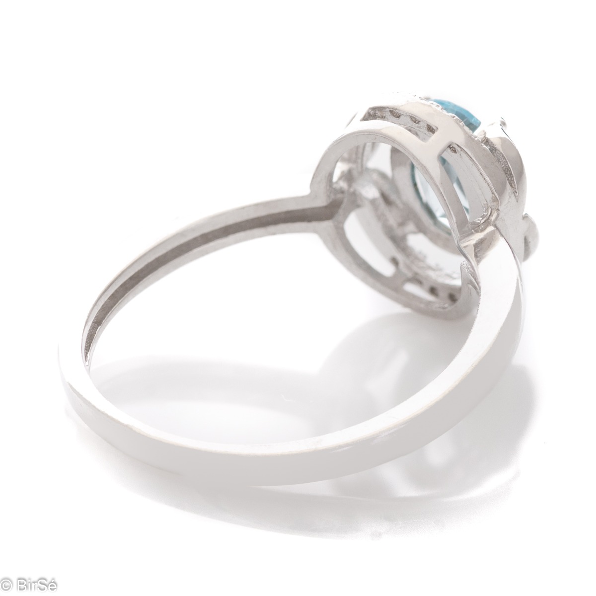Сребърен пръстен - Естествен Син Топаз 1,10 ct.