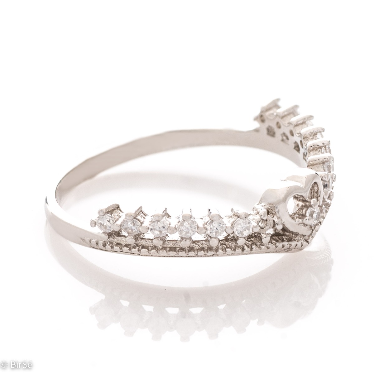Сребърен пръстен - Тиара