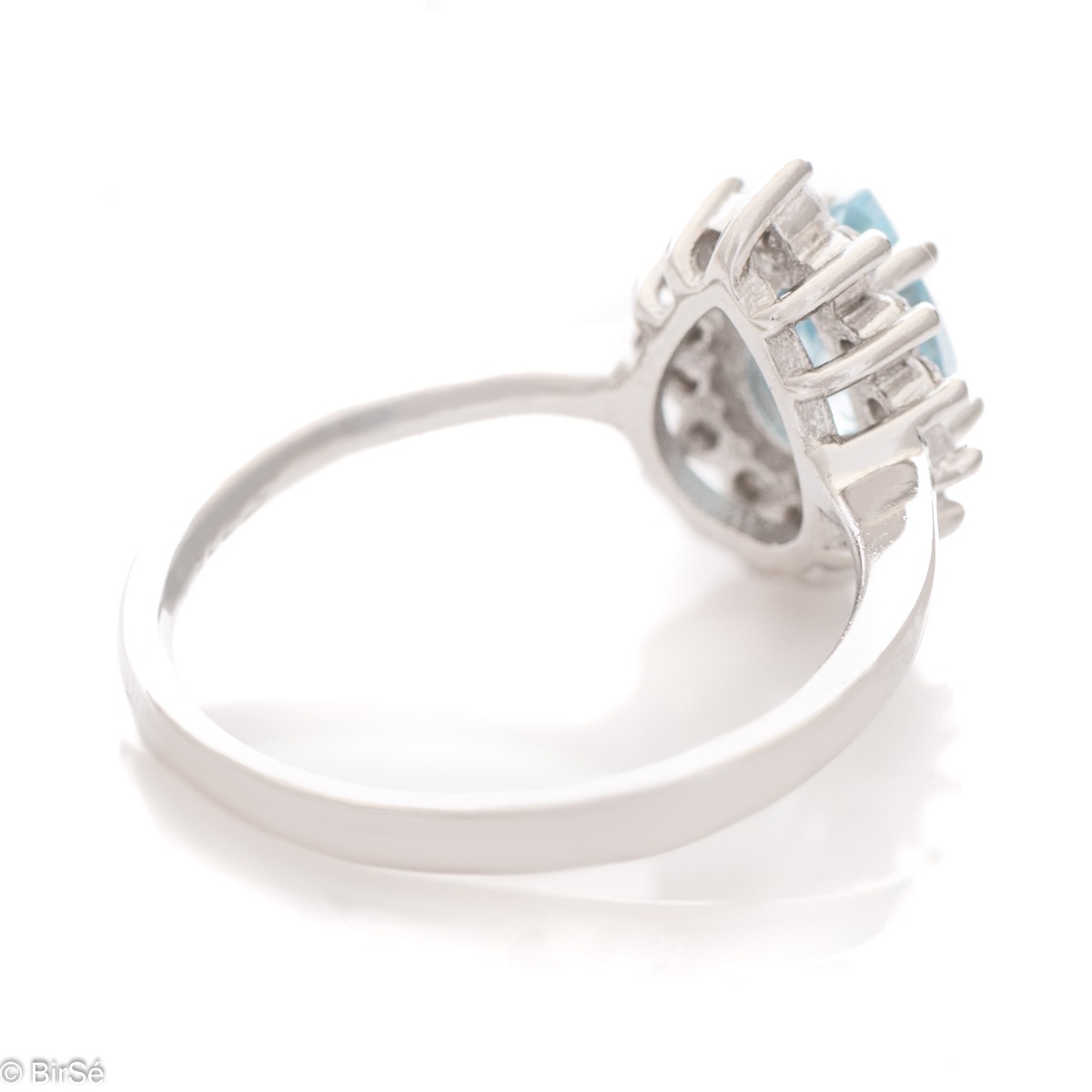 Сребърен пръстен - Естествен Син Топаз 1,10 ct.
