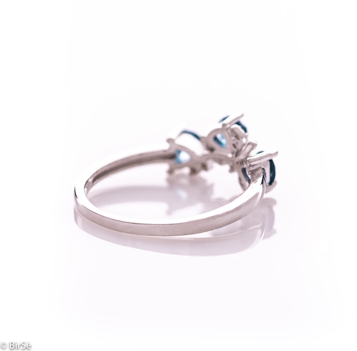 Сребърен пръстен - Естествен лондон топаз 0,90 ct.