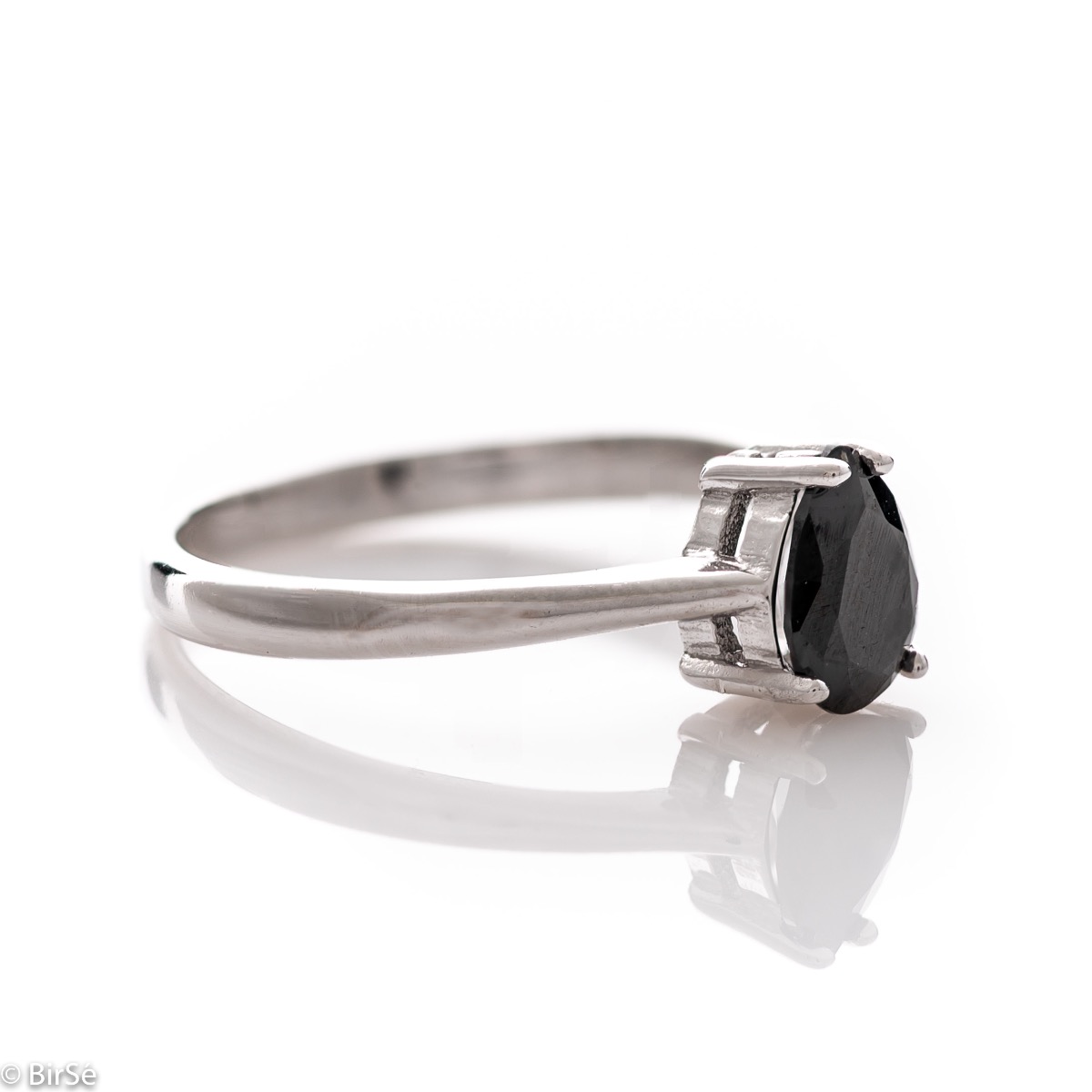 Сребърен пръстен - Оникс