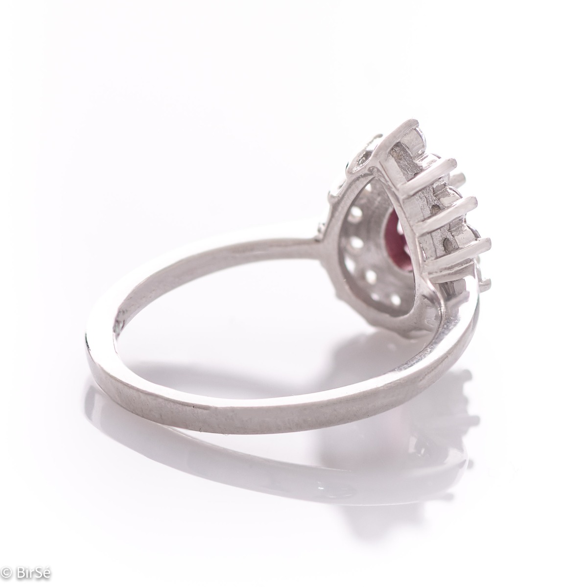 Сребърен пръстен - Естесвен Рубин 0,75 ct.