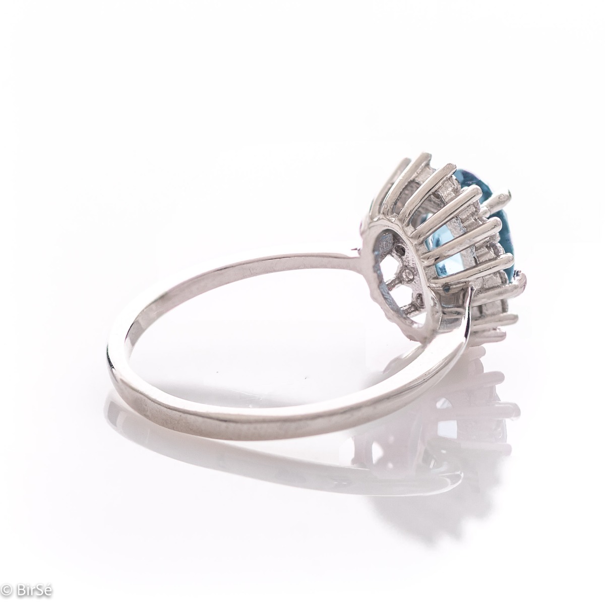 Сребърен пръстен - Естествен Лондон Топаз 1,60 ct.