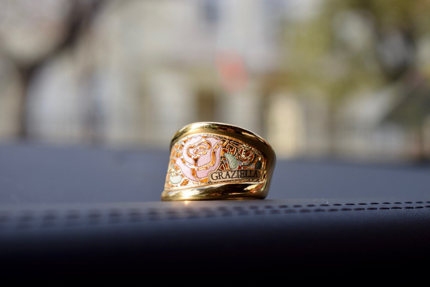Златен пръстен роза на Graziella