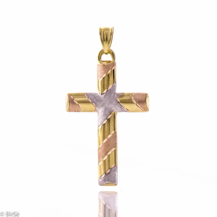 Златен кръст - 3 цвята